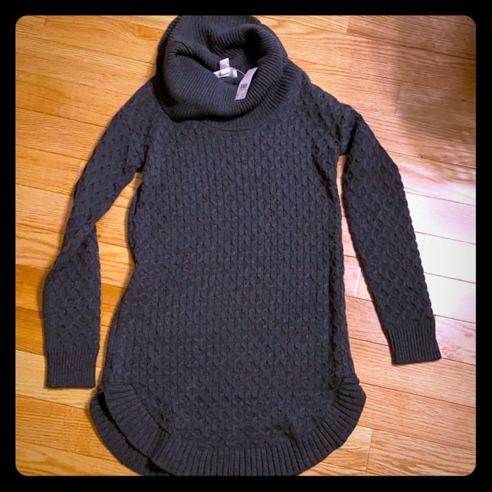 NWT charcoal motherhood maternity sweater dress